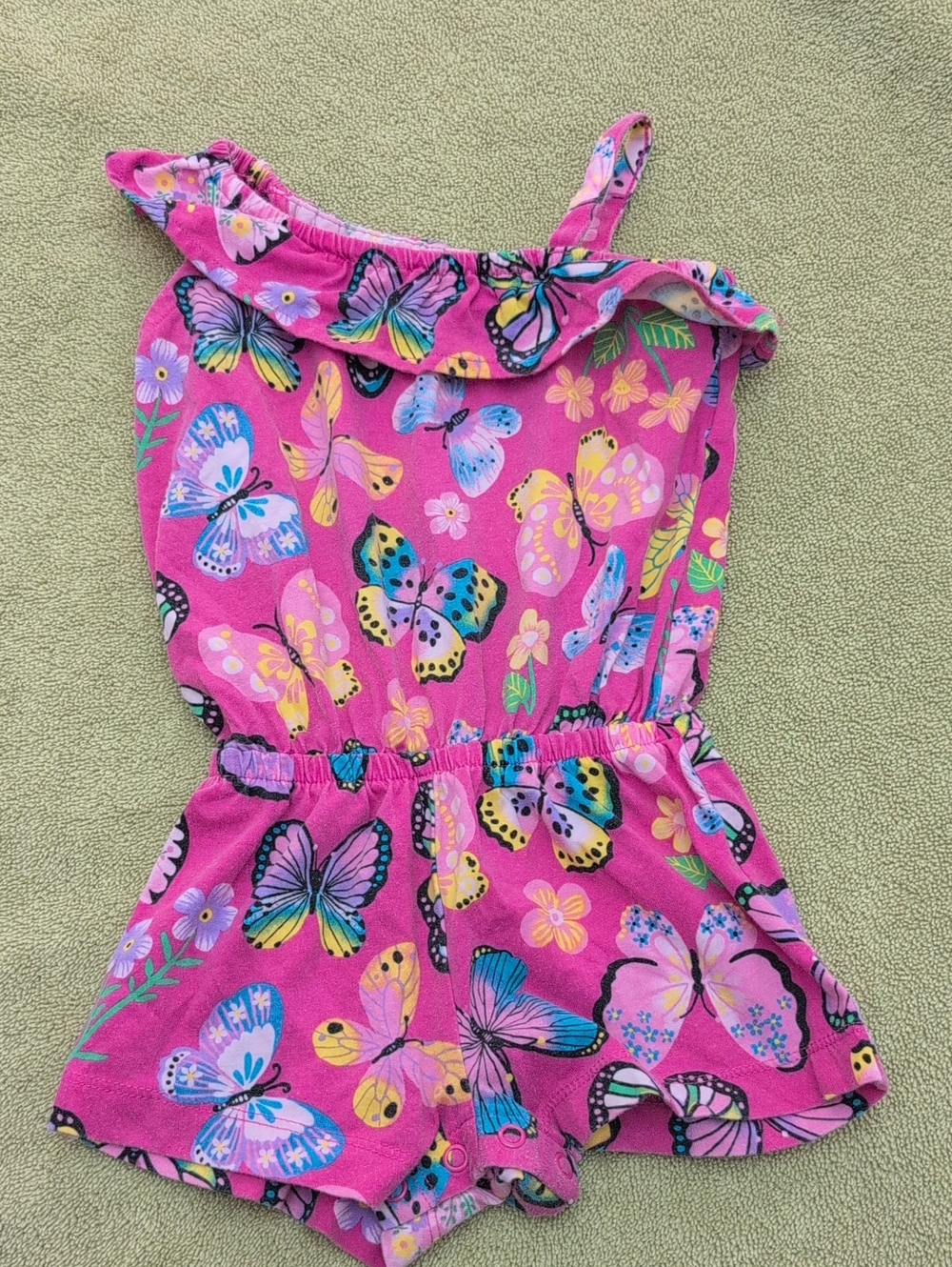 The Children's Place Pink Butterfly Sundress Romper